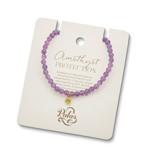 Load image into Gallery viewer, Healing Gem Bracelet - Amethyst (Protection)