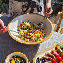 Load image into Gallery viewer, Salad Servers - Stainless Steel Olga
