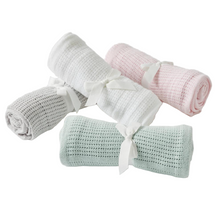 Load image into Gallery viewer, Baby Blanket - Cotton White