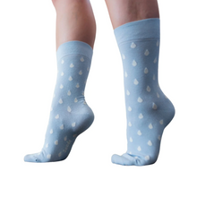 Load image into Gallery viewer, SALE : Socks - Raindrops Blue (Was $17)