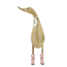 Load image into Gallery viewer, DCUK Natural Welly Ducklet Flowers