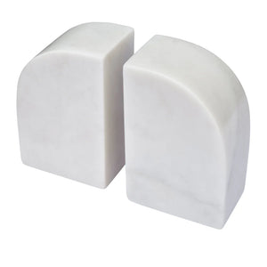 Marble Curved Book Ends (14.5x9.5x6cm)