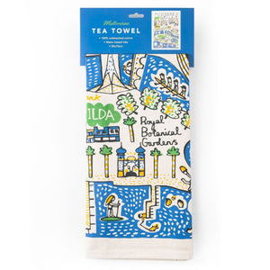 Tea Towel - Melbourne : Unbleached Cotton
