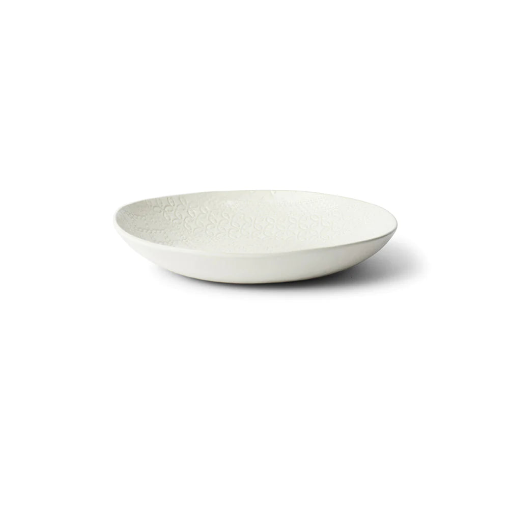 Wonki Ware - Spaghetti Bowl Large White Lace