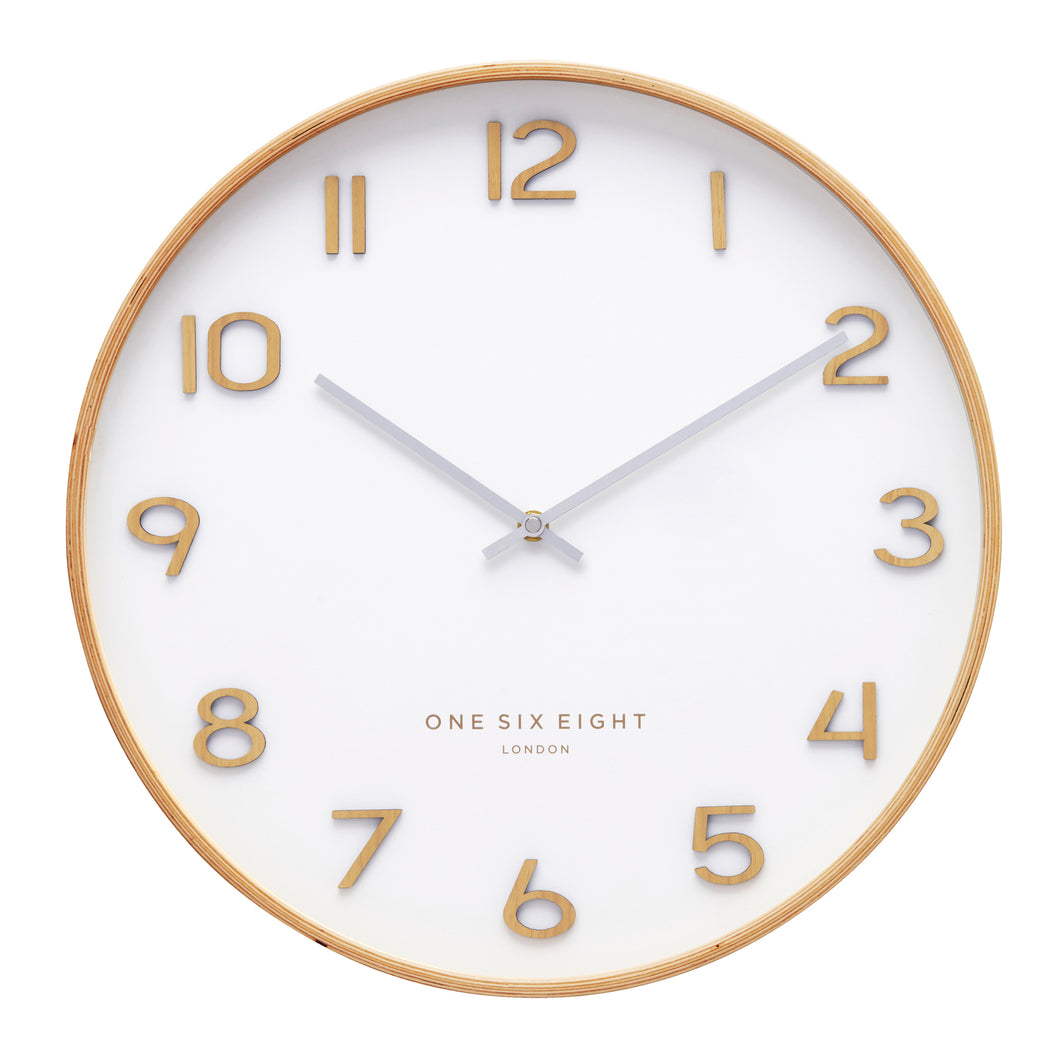 Wall Clock : Wallace White 53cm