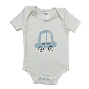 Romper Short Sleeve Size 00 - Blue Car