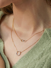 Load image into Gallery viewer, Estella Bartlett Necklace - Multi CZ Circle - Gold Plated
