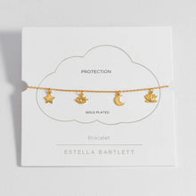 Load image into Gallery viewer, Estella Bartlett Bracelet - Evil Eye Moon &amp; Stars Charm Bracelet
