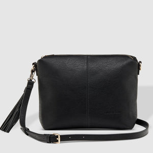 Kasey Stripe Crossbody Bag - Black