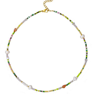Necklace - Summer Beads & Pearls