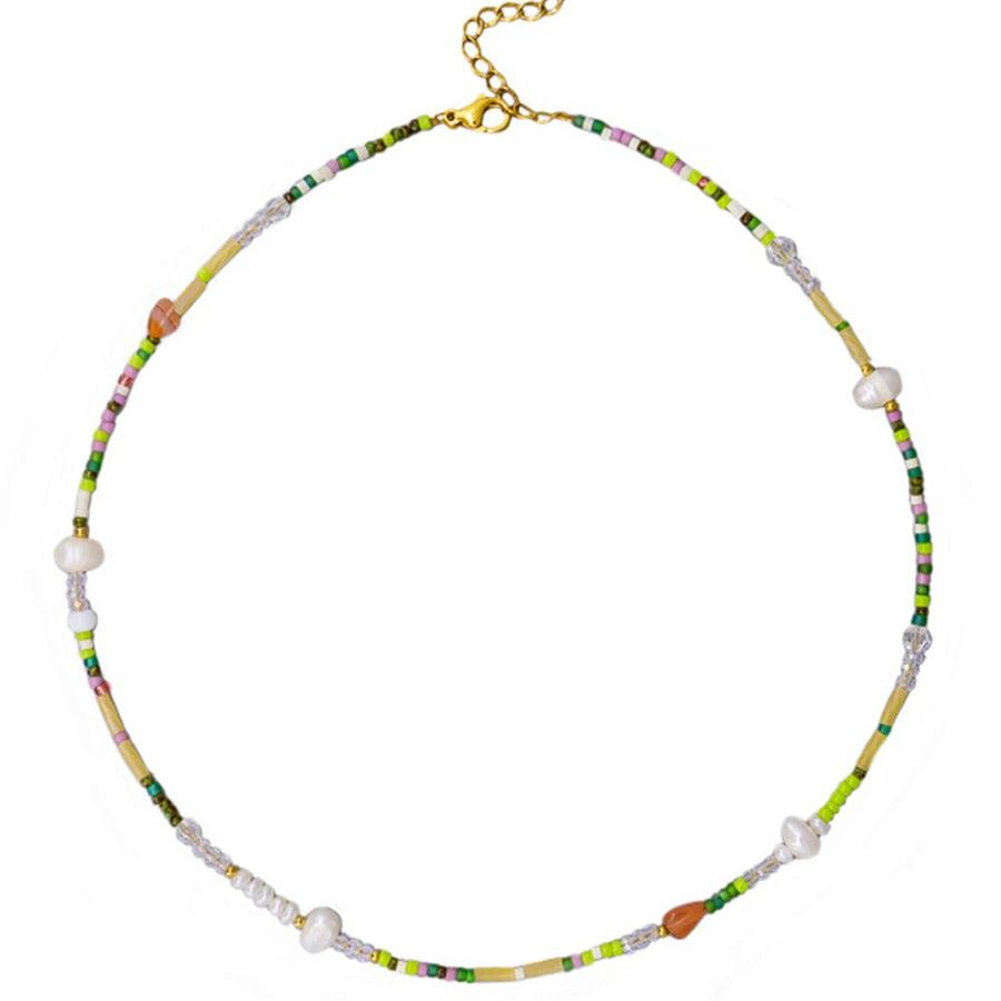 Necklace - Summer Beads & Pearls