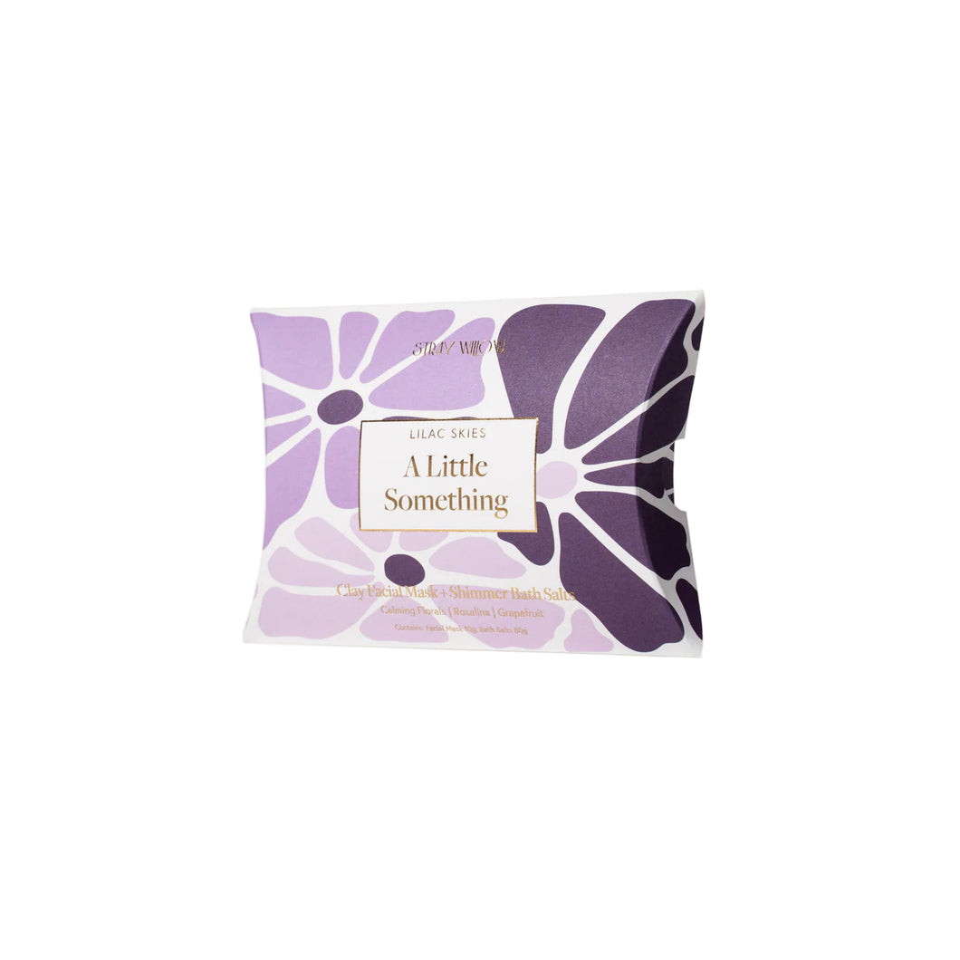 Stray Willow Pocket Duo 'A Little Something' Lilac Skies : Face Mask + Bath Salts