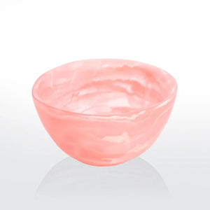 Deep Resin Bowl Medium - Pink Swirl