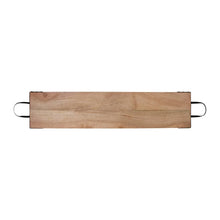 Load image into Gallery viewer, Mango Wood Long Board with Handles - Natural 110x20cm
