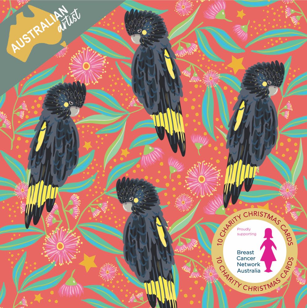 Charity Christmas Cards - BCNA Black Cockatoos