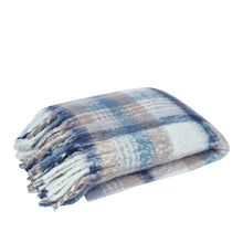 Load image into Gallery viewer, Faux Mohair Throw - Navy Multi 130x160cm

