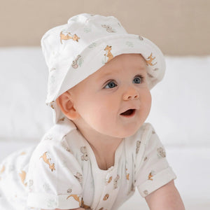 Sun Hat - Kangaroo & Koala : SML 6-12 Months