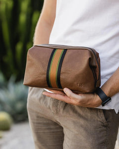 Gilbert Mens Toiletry Bag - Tobacco