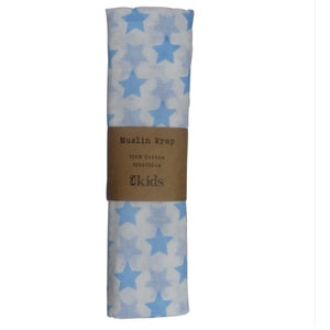Muslin Wrap - Star Blue