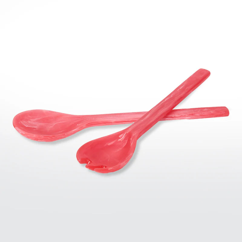 Everyday Resin Salad Server - Red Swirl