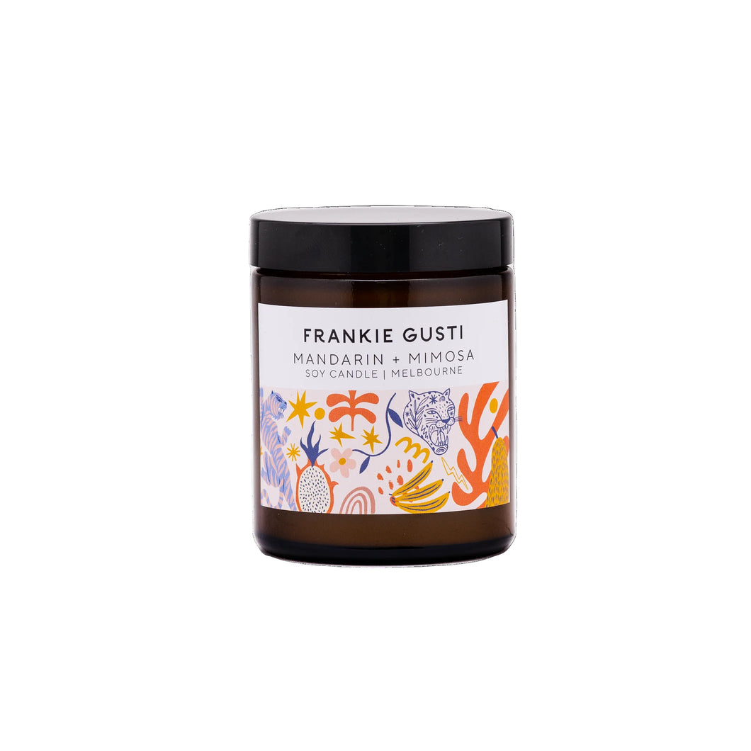 Frankie Gusti Honeys Candle : Mandarin + Mimosa