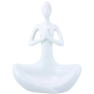 Yoga Lady - White 24x32