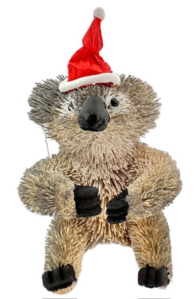 Hanging Decoration - Koala with Santa Hat