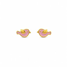 Load image into Gallery viewer, Earring - Pink Bird Studs
