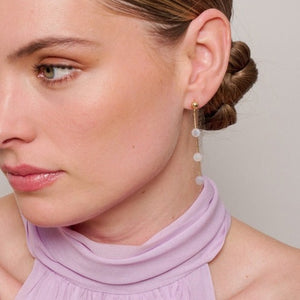 Earring - Hanging Pastel Pink Drops
