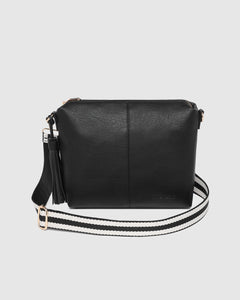 Daisy Crossbody Bag - Black Stripe