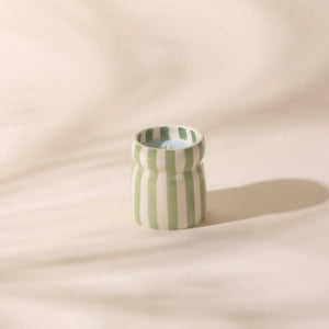 Paddywax Candle : Cabana Sage Striped - Bora Bora