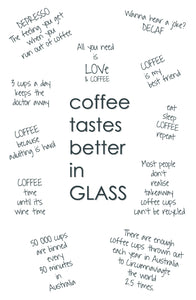 Glass Coffee Traveller 4oz - Black