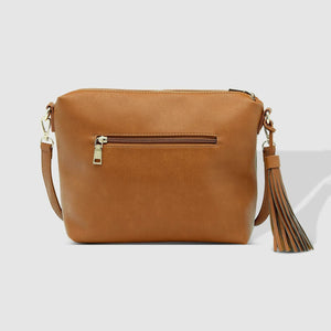 Kasey Stripe Crossbody Bag - Tan