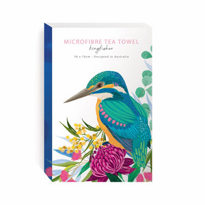 Microfibre Tea Towel - Kingfisher