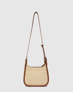 Clare Shoulder Bag - Raffia Tan