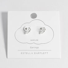 Load image into Gallery viewer, Estella Bartlett Earring - Silver Pave Circle Hoops
