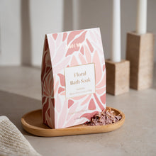 Load image into Gallery viewer, Stray Willow Floral Bath Soak + Cotton Bag - Grapefruit Ylang Ylang
