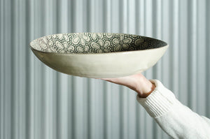 Wonki Ware - Spaghetti Bowl Large White Lace
