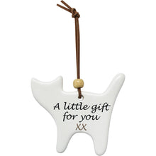 Load image into Gallery viewer, Hanging Decoration - Red Ceramic Cat
