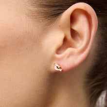 Load image into Gallery viewer, Earring - Pink Bird Studs
