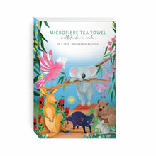 Load image into Gallery viewer, Microfibre Tea Towel - Wildlife Down Under
