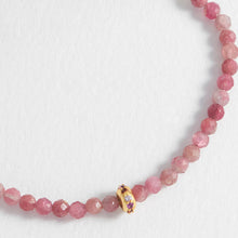 Load image into Gallery viewer, Estella Bartlett Bracelet - Pink Tourmaline Cz Disc
