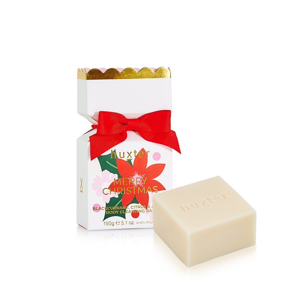 Huxter Christmas Bon Bon - Body Cleansing Bar : Blackcurrant, Citrus + Amber