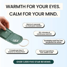 Load image into Gallery viewer, LULA Self-Warming Eye Mask : Eucalyptus Box 5
