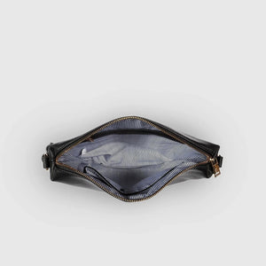 Kasey Stripe Crossbody Bag - Black