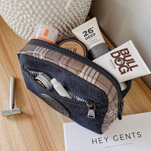 Load image into Gallery viewer, Mens Denim Toiletry Bag - Tommy
