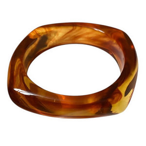 Bangle - Resin Geo Brown
