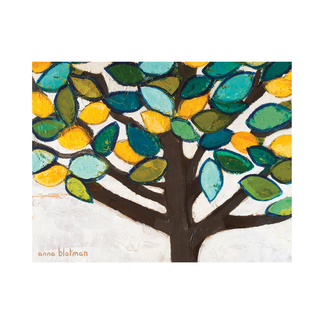 Set of 4 Boxed Placemats : Anna Blatman - Lemon Tree