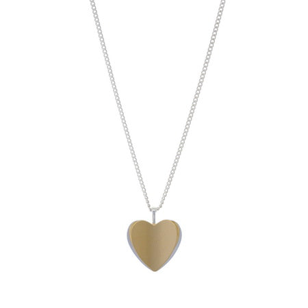 Necklace - Dual Heart Pendant Gold