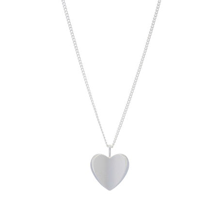 Necklace - Dual Heart Pendant Silver